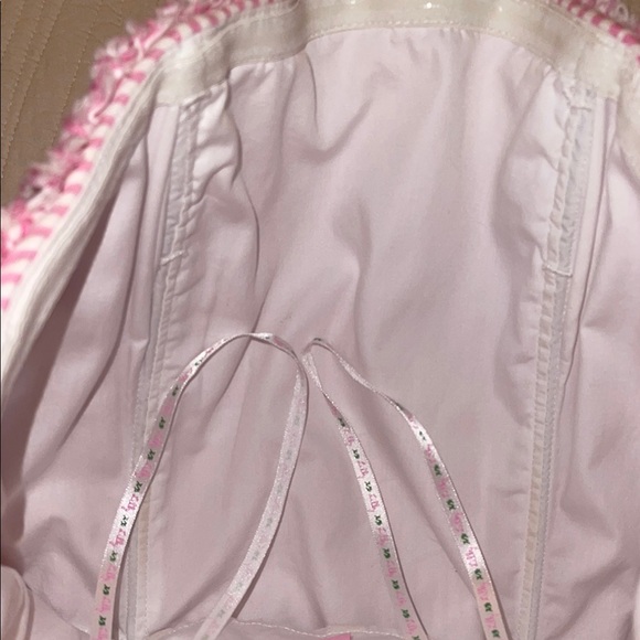 Lilly Pulitzer Pink and White Strapless Dress - Picture 4 of 7